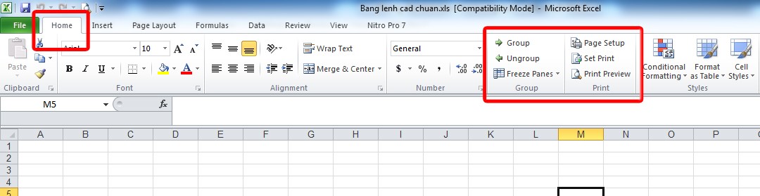 Thay đổi, bổ sung nút lệnh trên thẻ HOME trong Excel ...