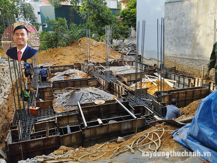 Thi công ván khuôn móng