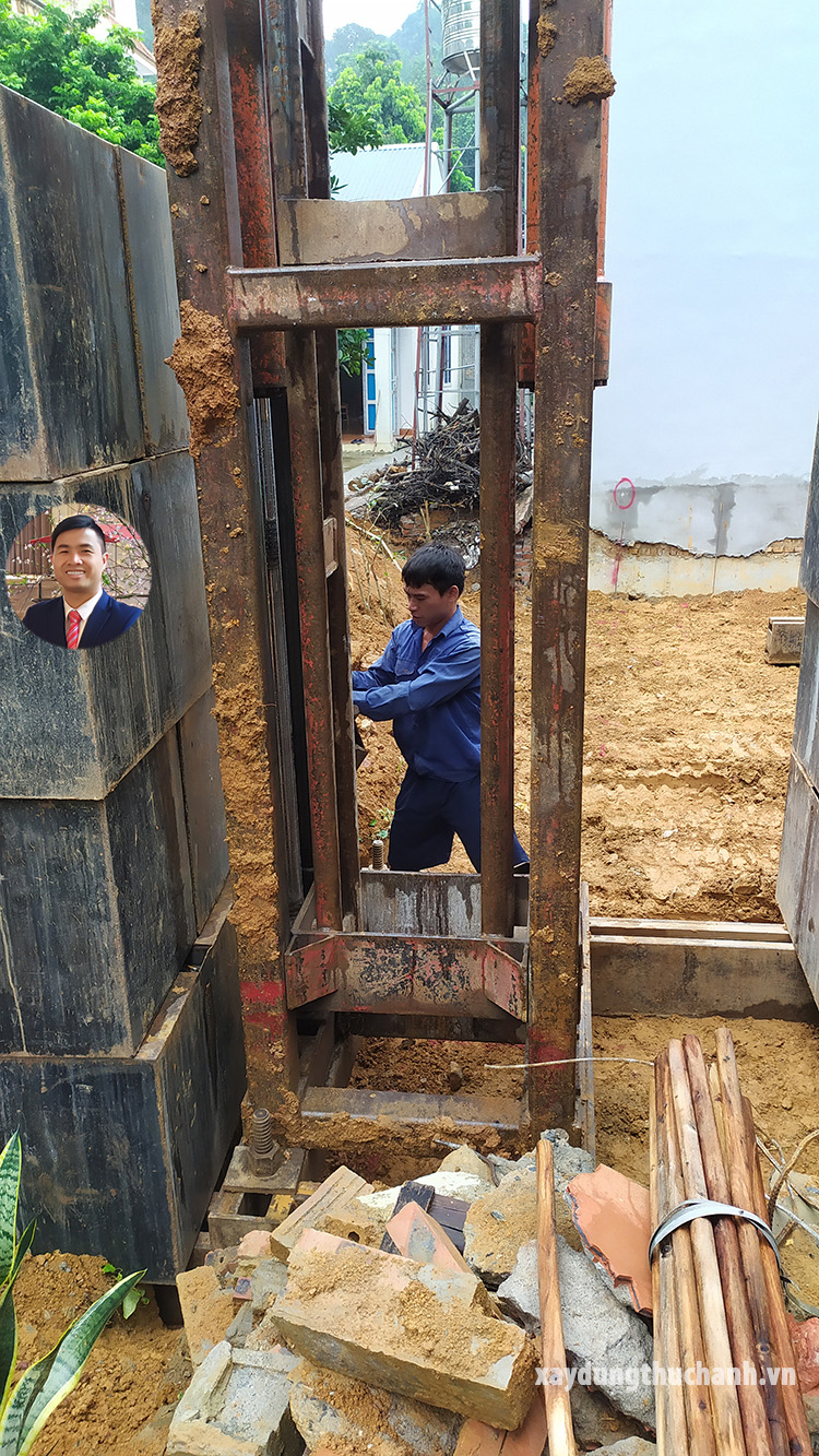 hệ giàn pit tông xy lanh ép cọc bê tông