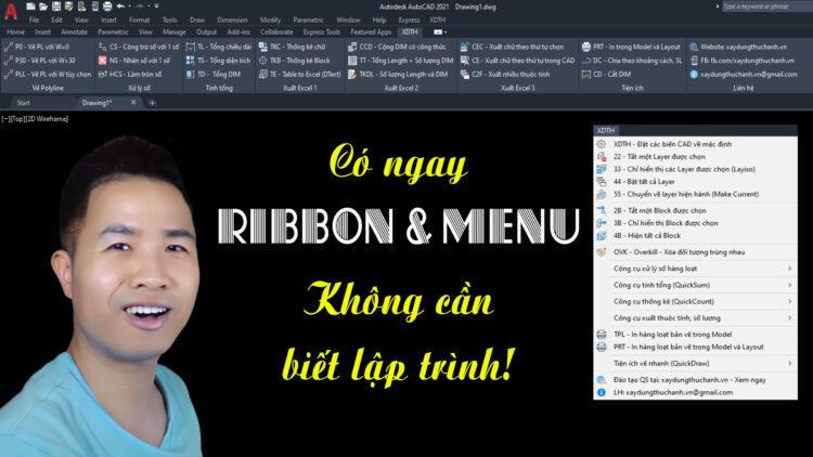Ribbon Menu AutoCAD